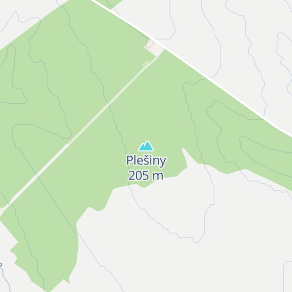 Map of Plešiny