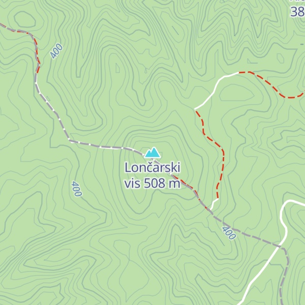 Map of Lončarski vis