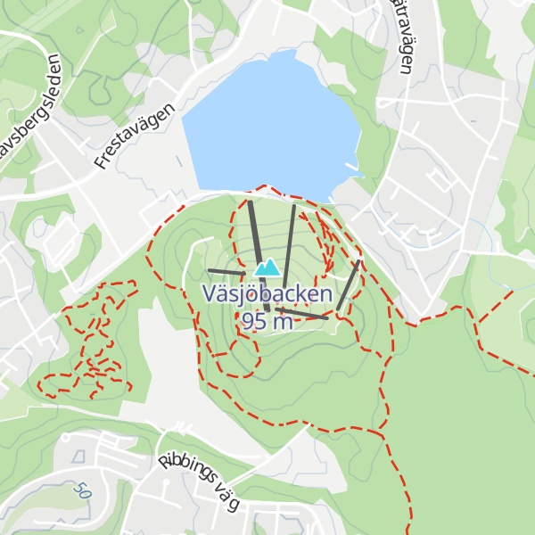 Map of Väsjöbacken