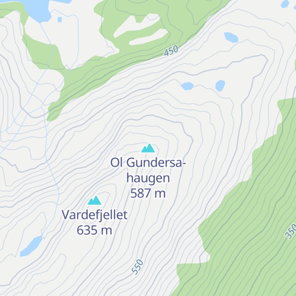 Map of Ol Gundersa-haugen