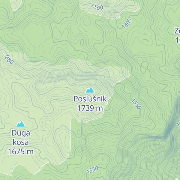 Map of Poslušnik