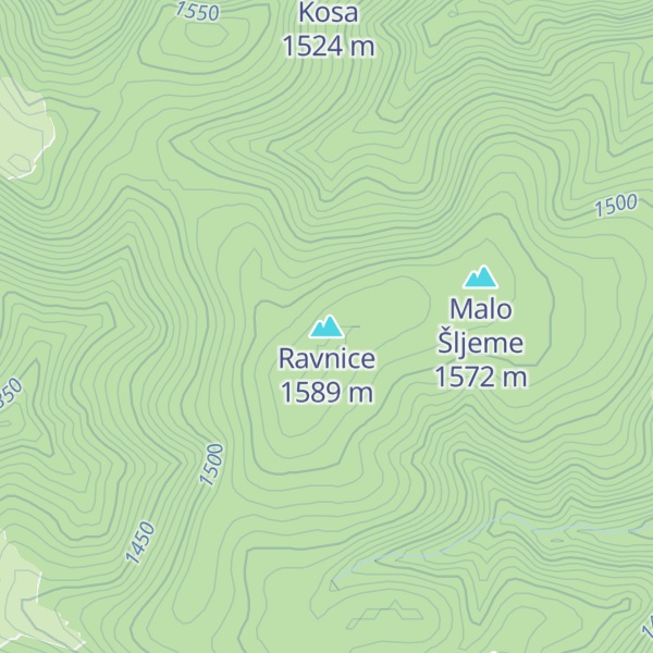 Map of Ravnice