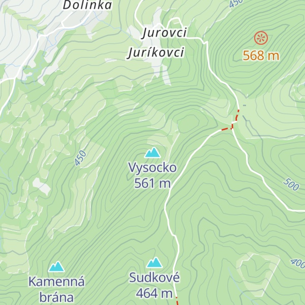 Map of Vysocko
