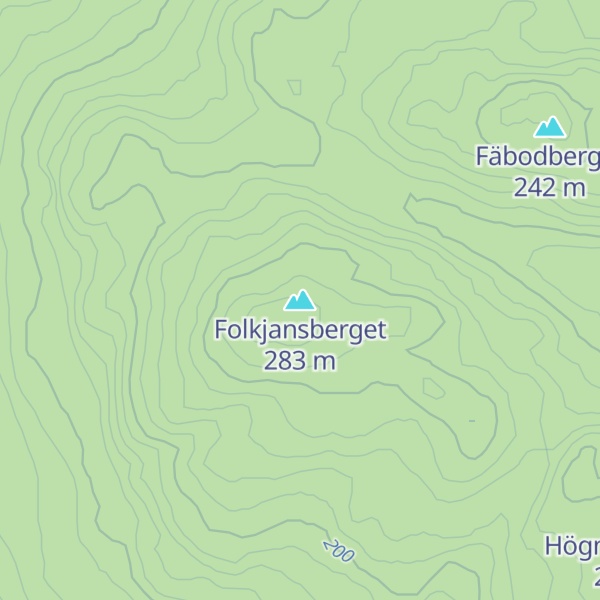 Map of Folkjansberget