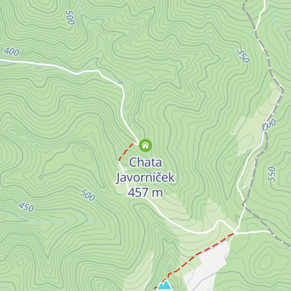 Map of Chata Javorníček