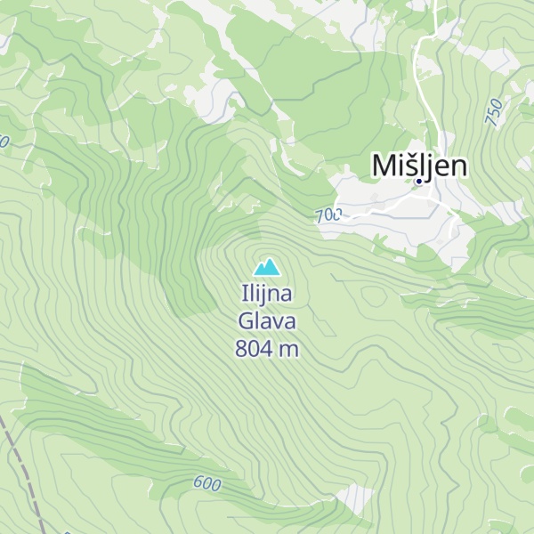 Map of Ilijna Glava