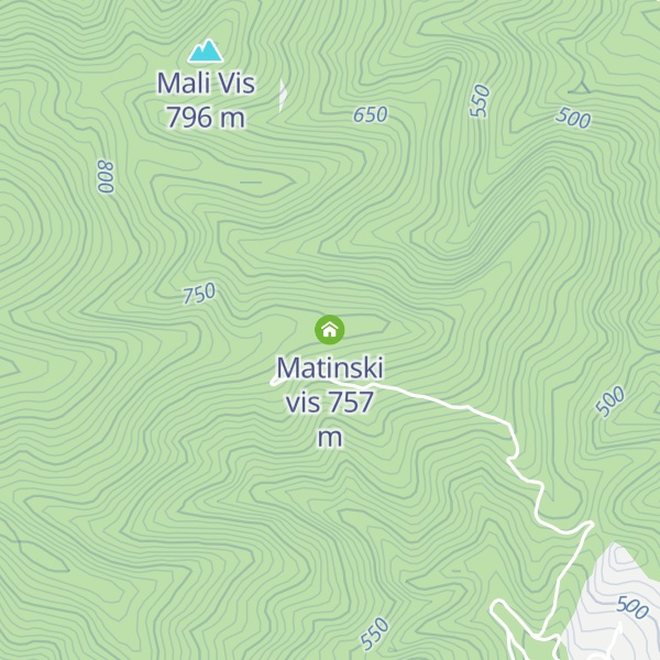 Map of Matinski vis