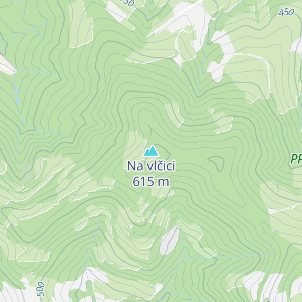 Map of Na vlčici