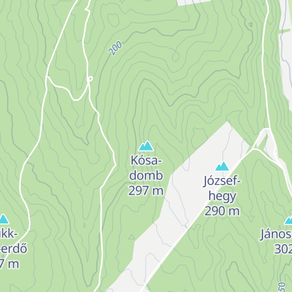 Map of Kósa-domb