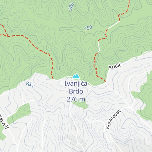 Map of Ivanjića Brdo