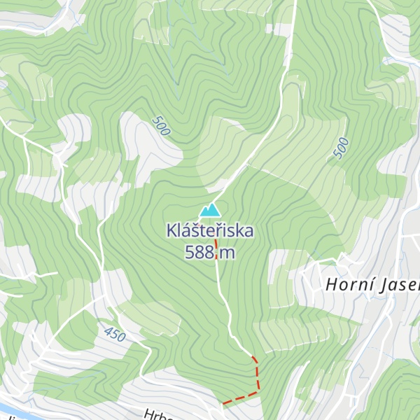 Map of Klášteřiska