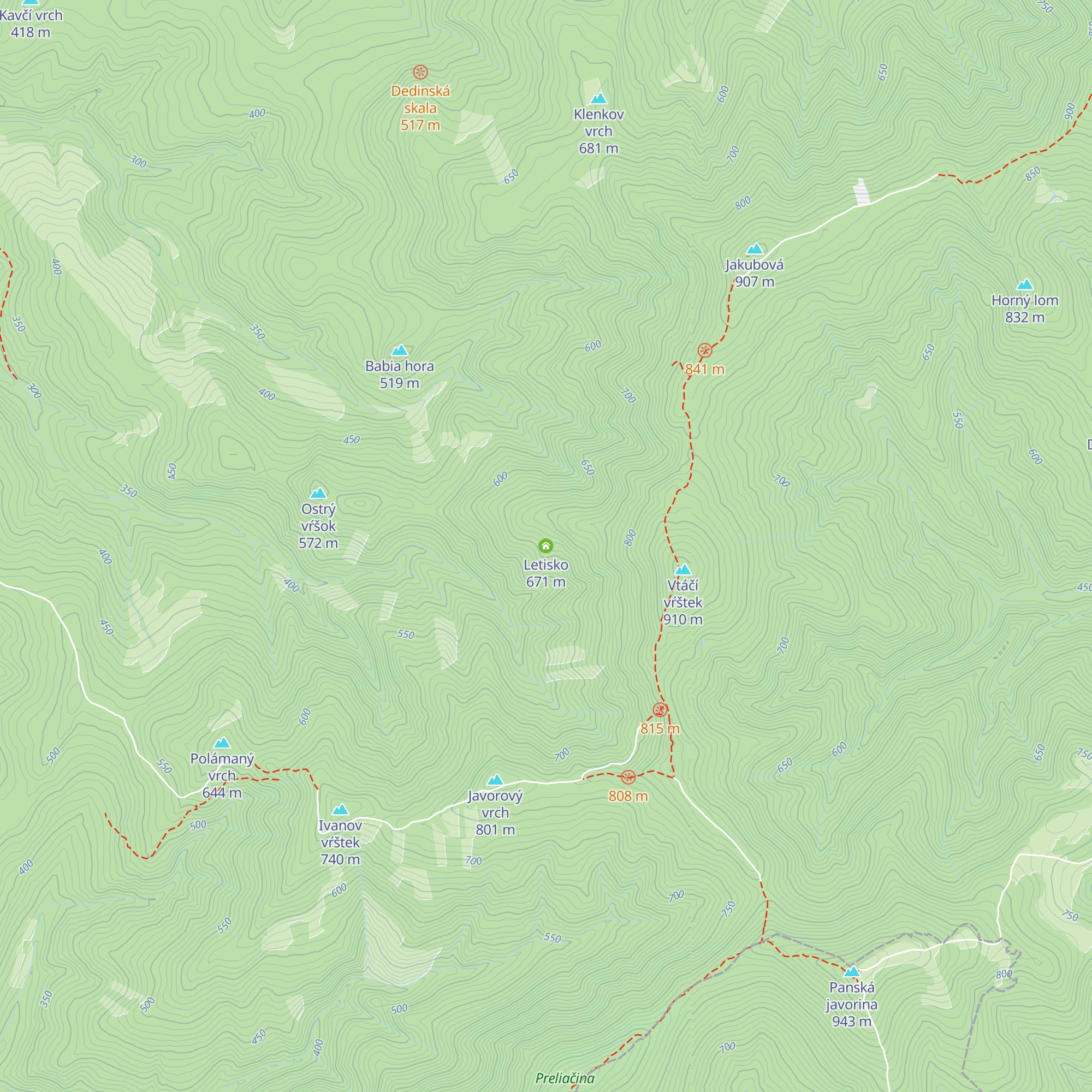 Letisko map