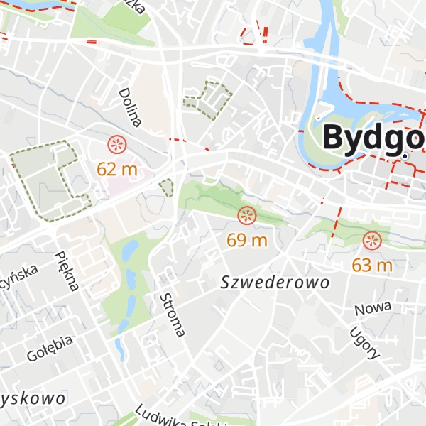 Map of Wzgórze Jana Henryka Dąbrowskiego