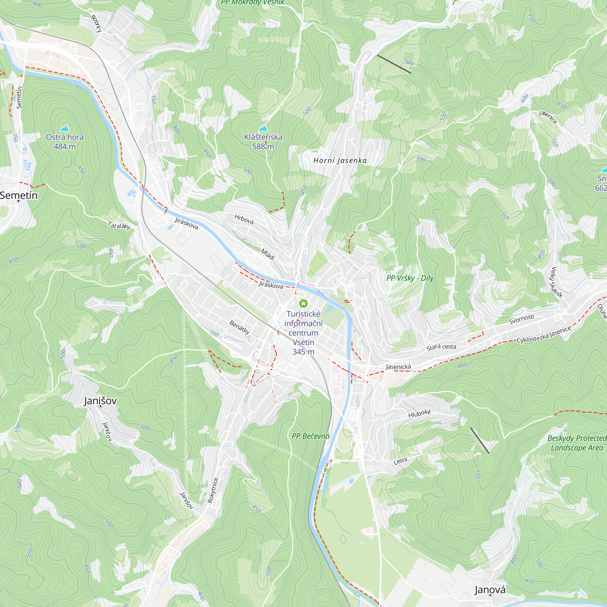 Turistické informační centrum Vsetín map