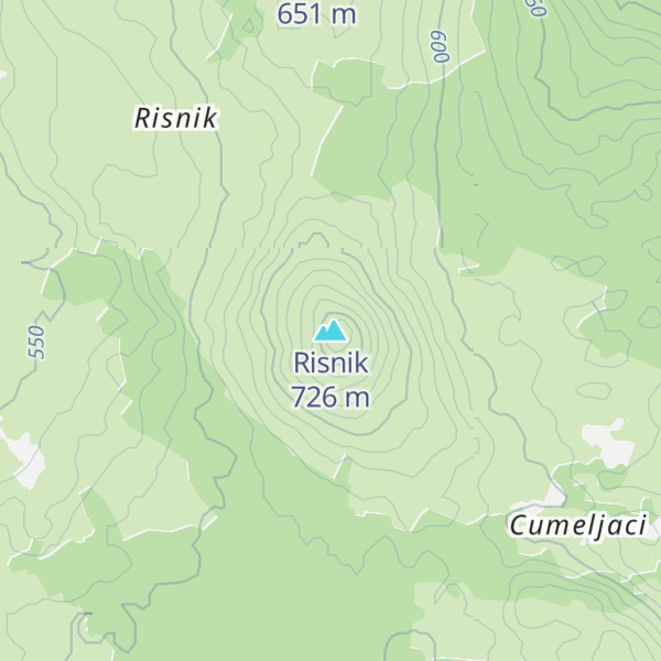 Map of Risnik