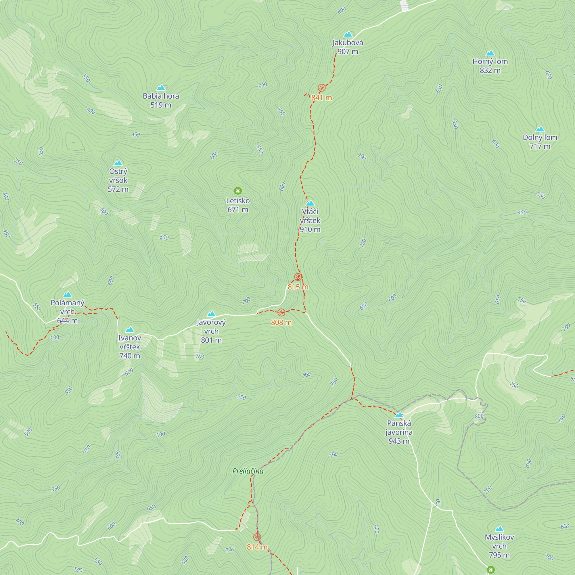 Útulňa Izba map