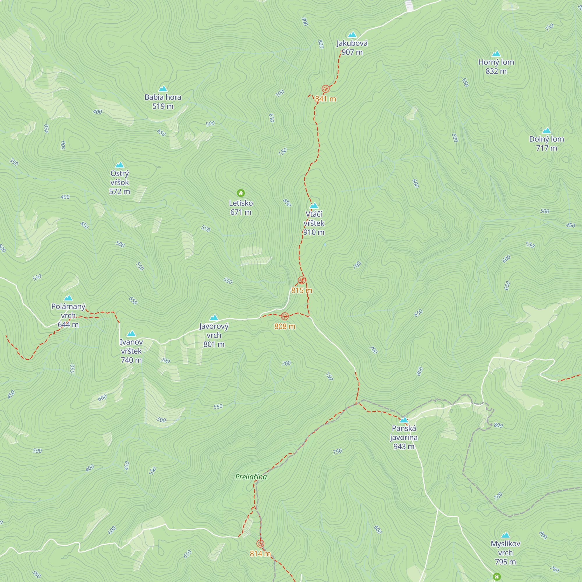 Útulňa Izba map