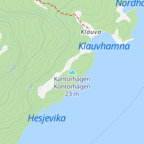 Map of Kantorhågen Kontorhågen