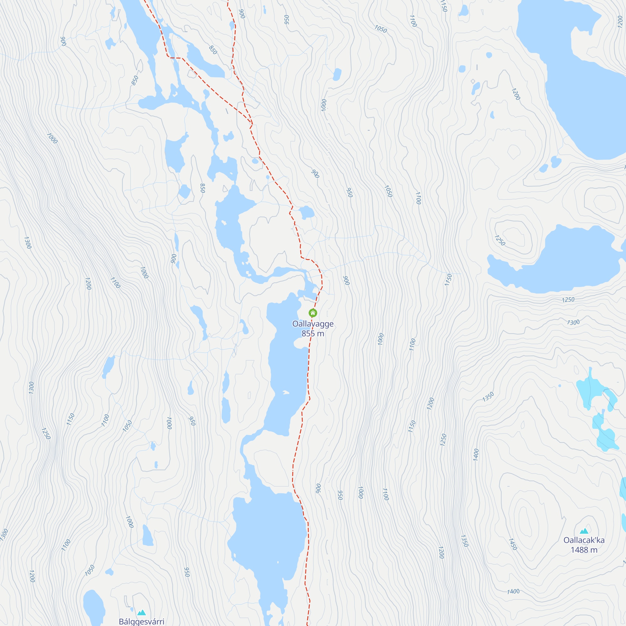 Oallavagge map