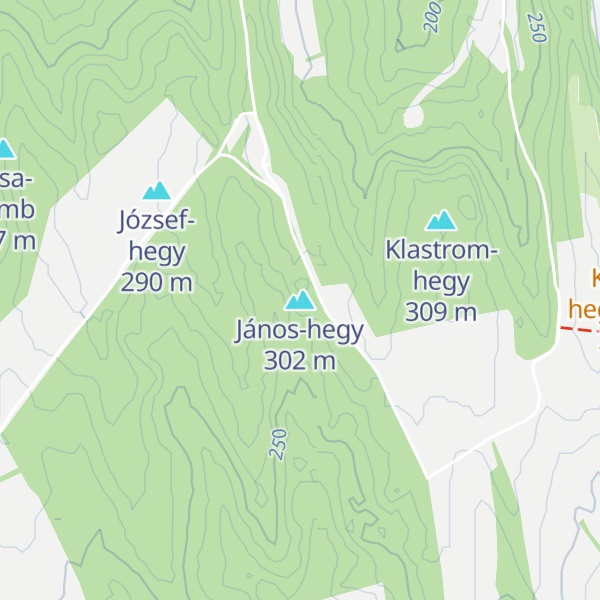 Map of János-hegy