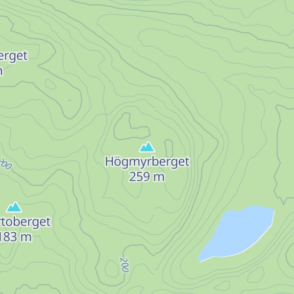 Map of Högmyrberget