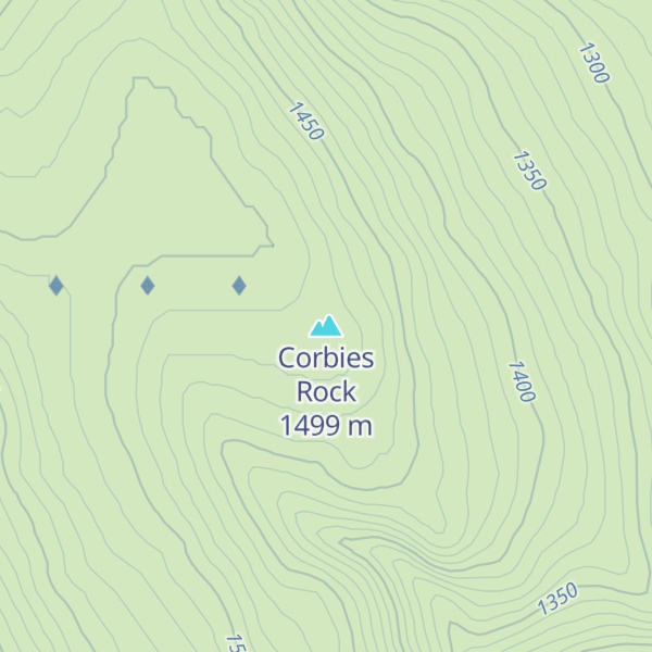 Map of Corbies Rock