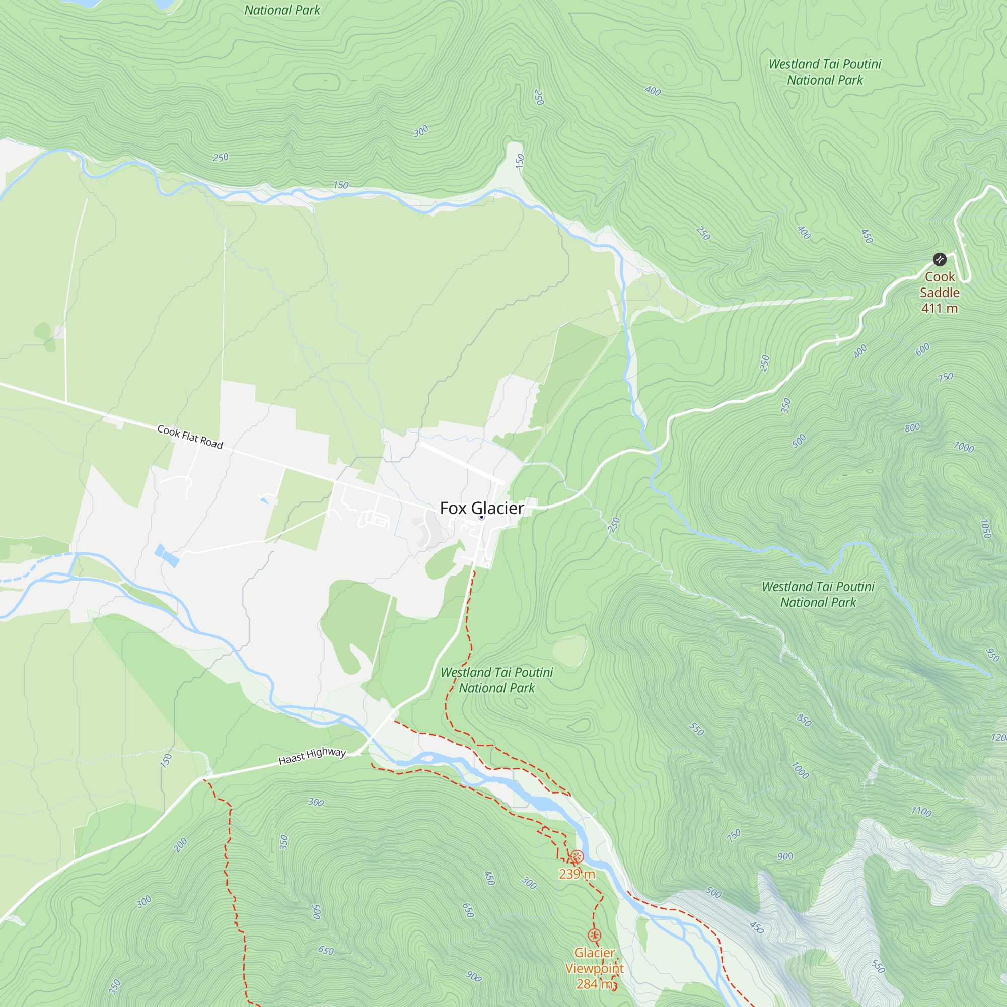 Department of Conservation map