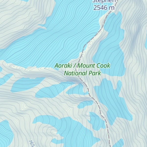 Map of Mount Thomson