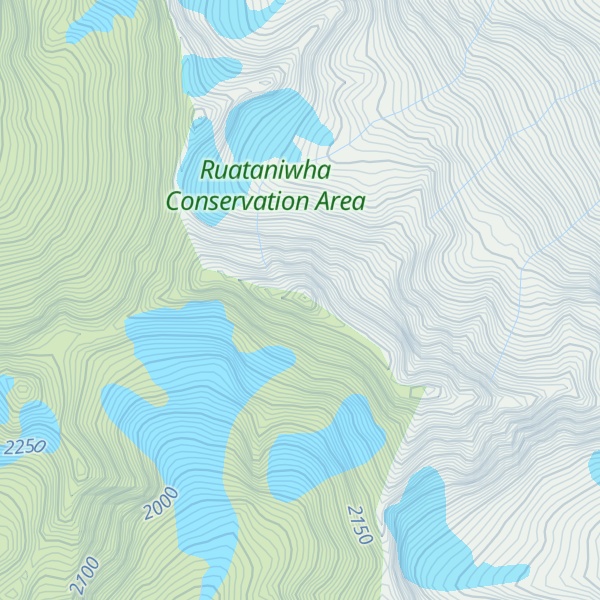 Map of Glentanner Peak