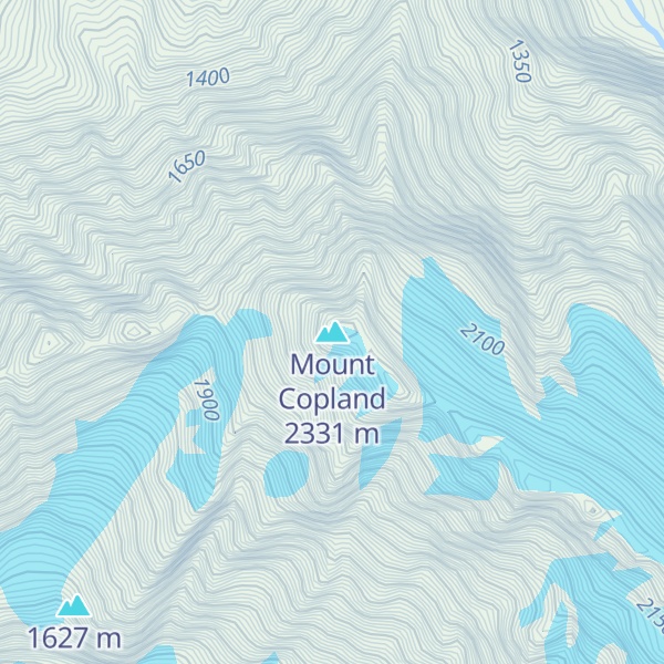 Map of Mount Copland