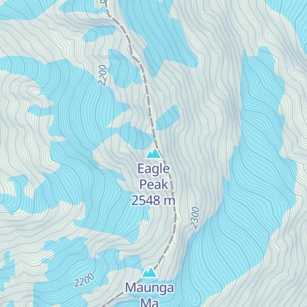 Map of Eagle Peak