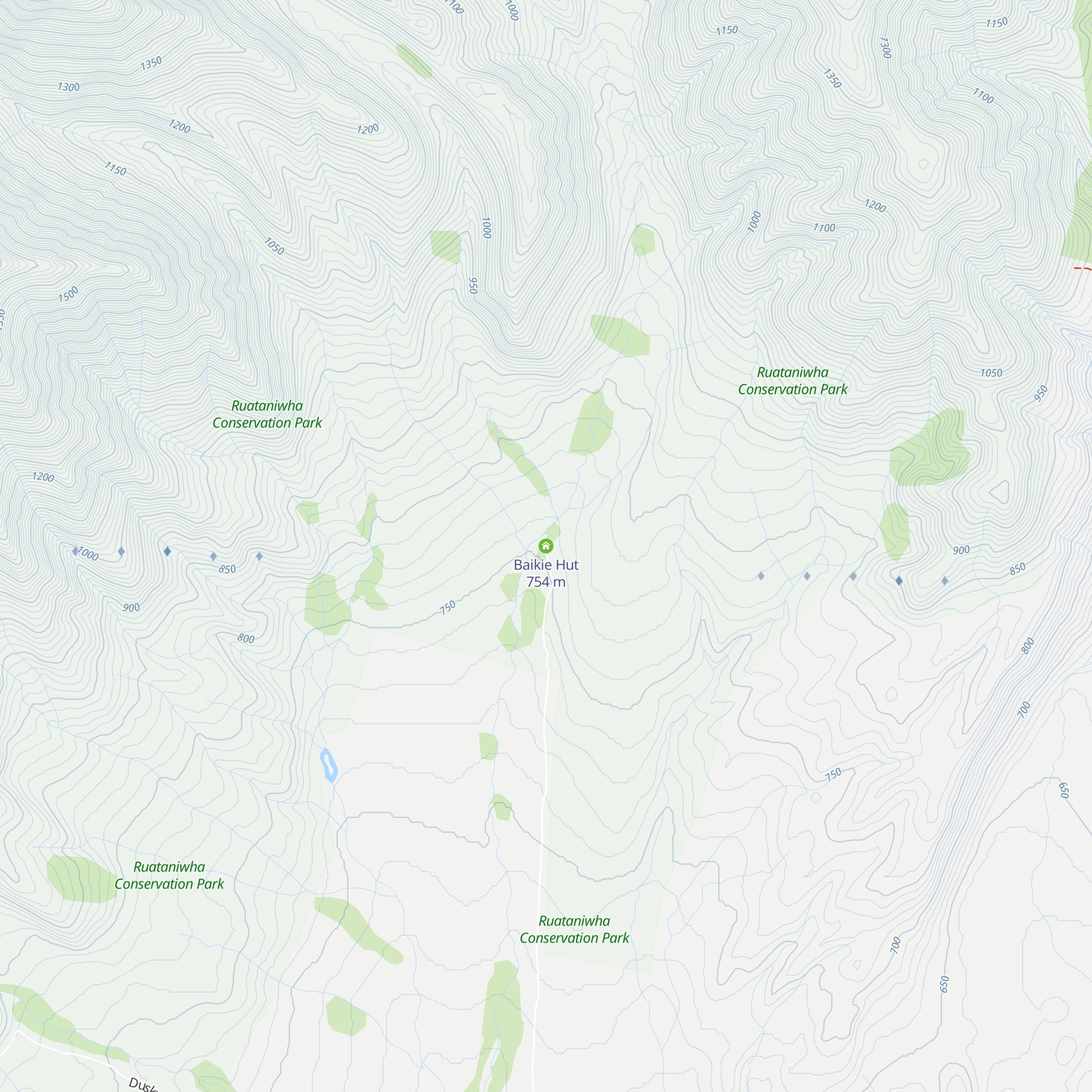 Baikie Hut map