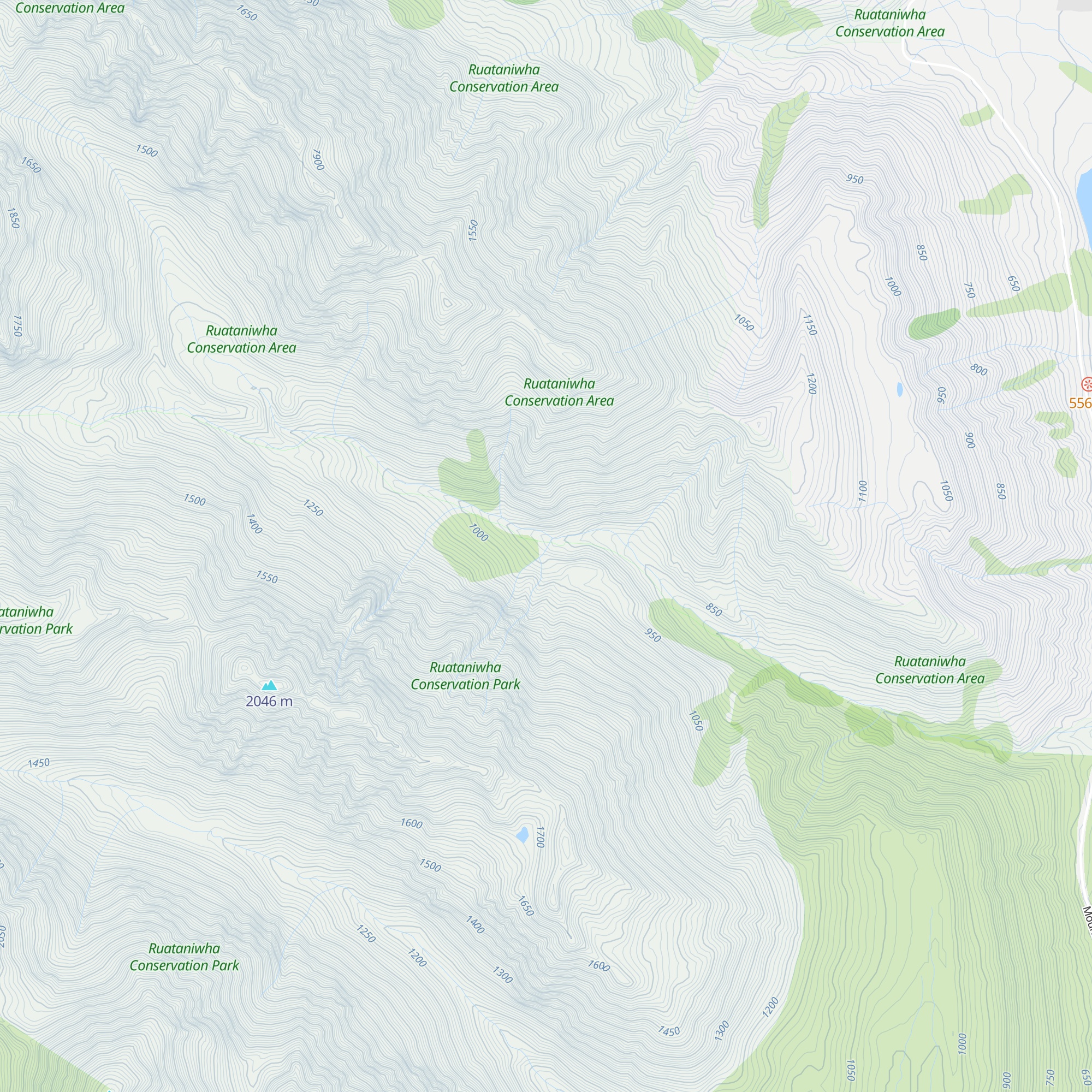 Whale Stream Hut map