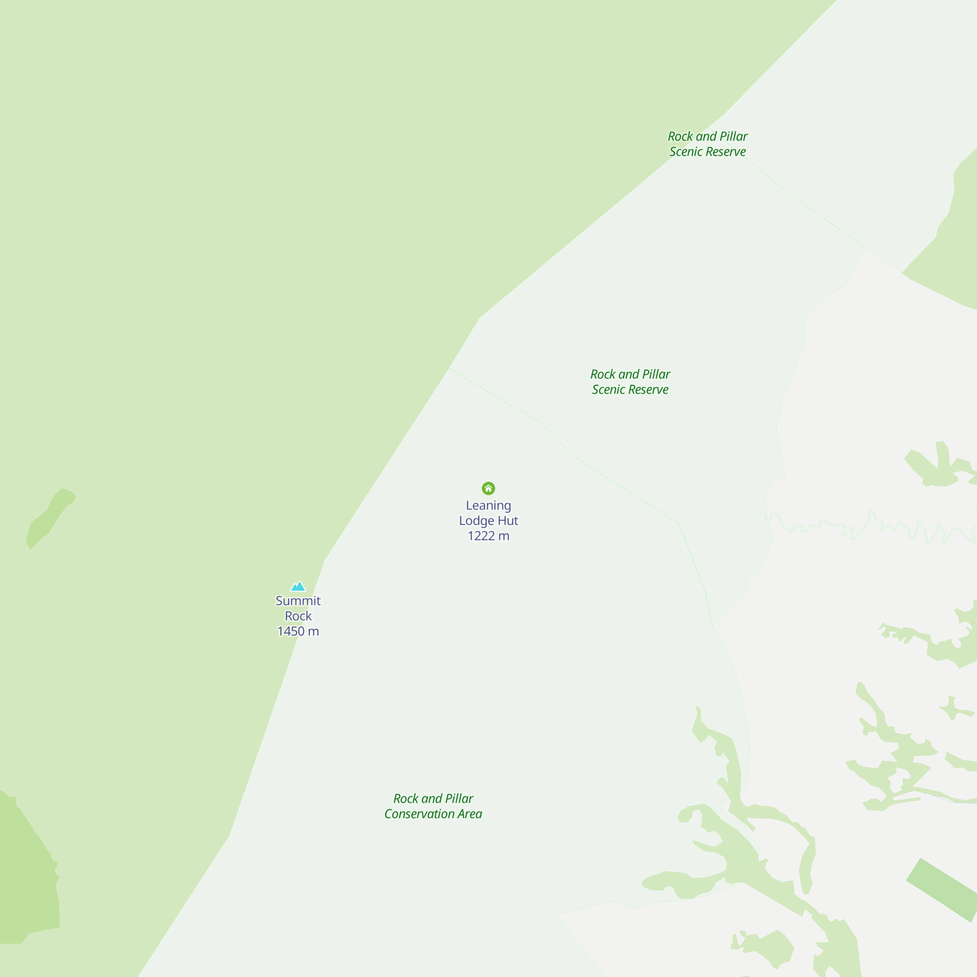 Leaning Lodge Hut map