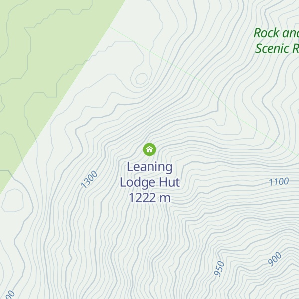 Map of Leaning Lodge Hut