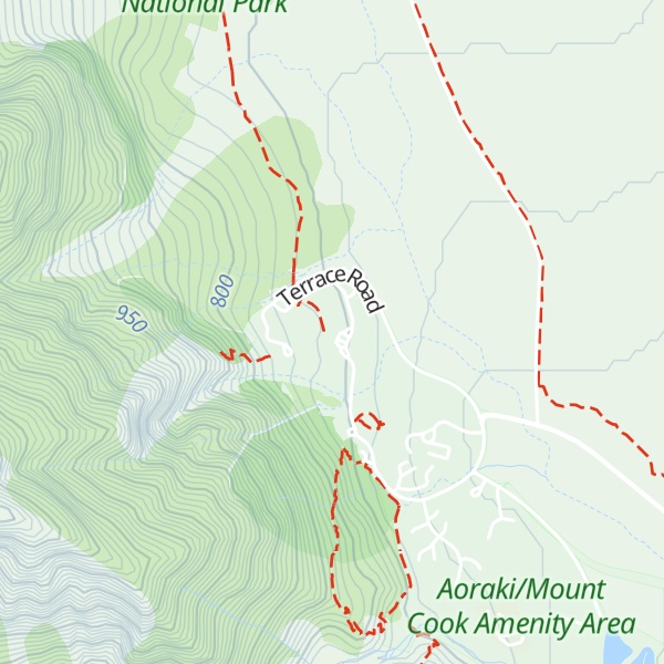 Map of Aoraki / Mount Cook National Park Visitor Centre