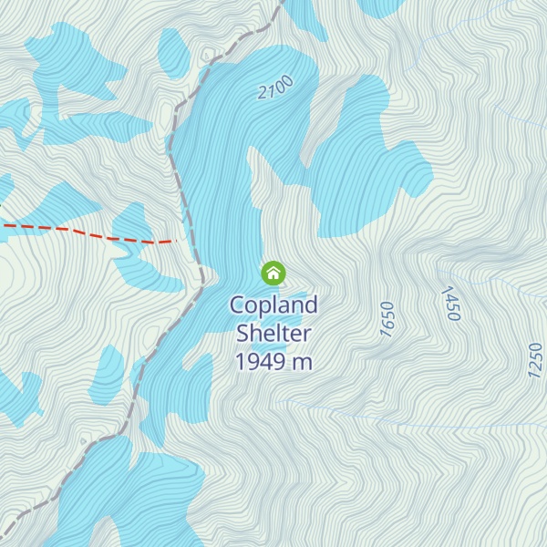 Map of Copland Shelter