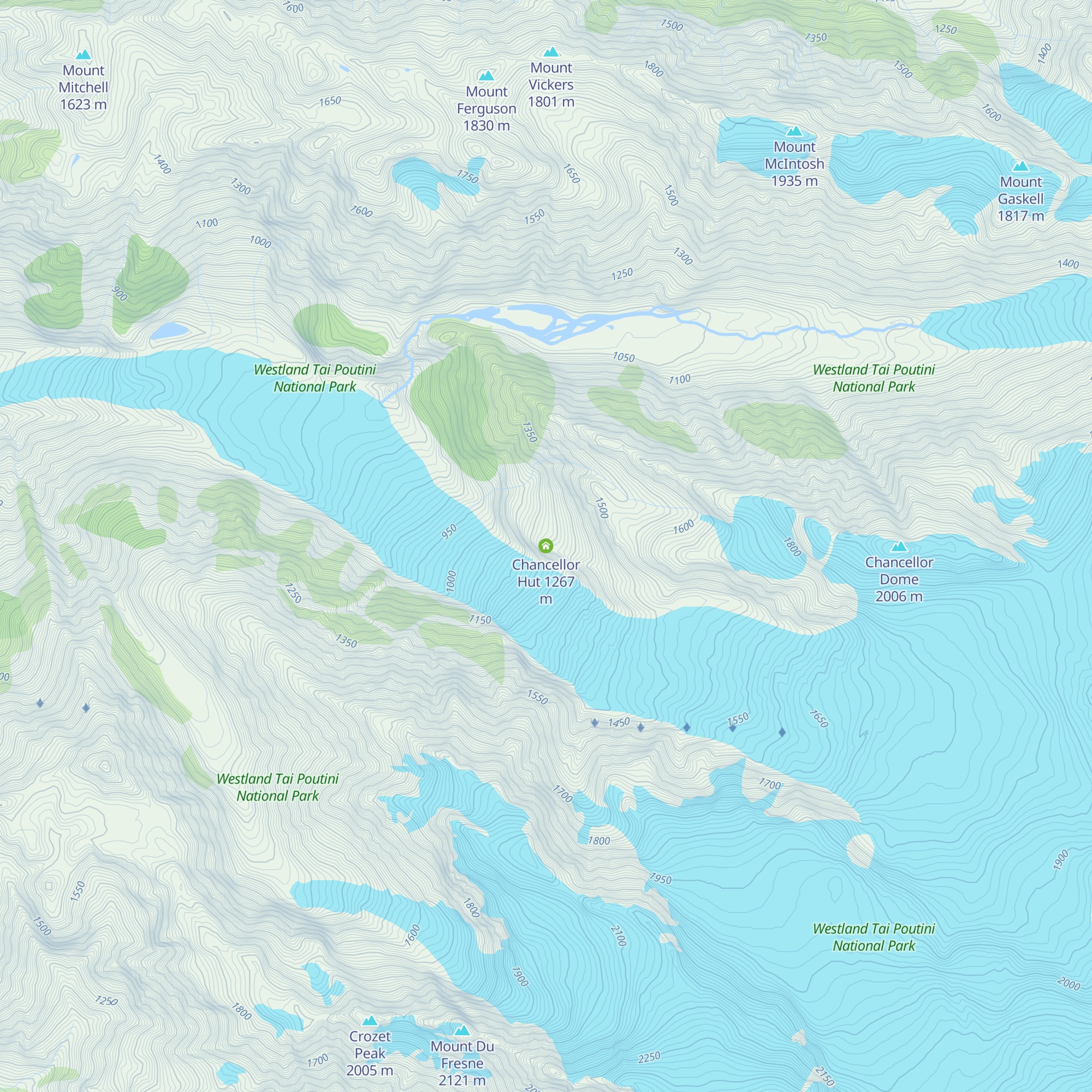 Chancellor Hut map