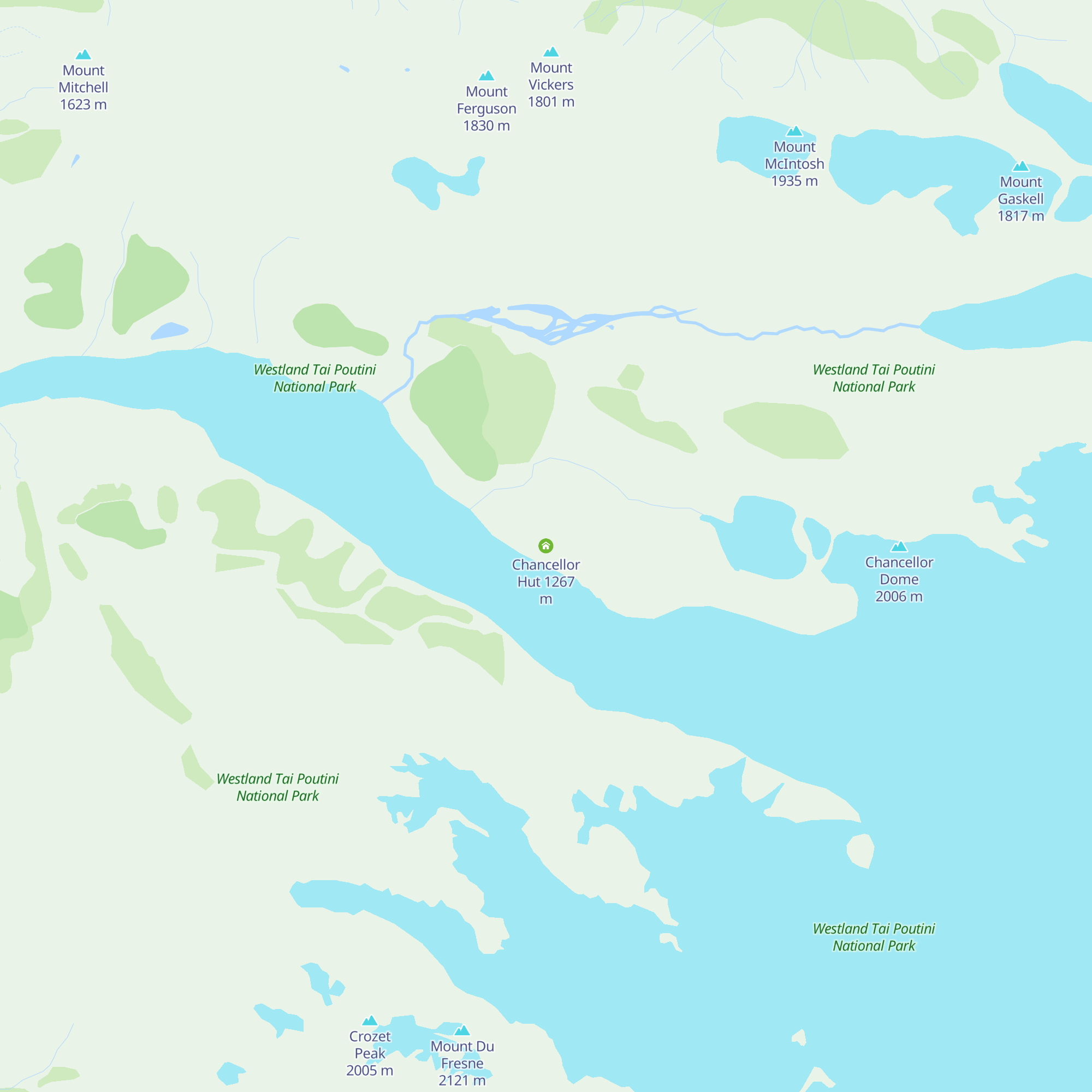 Chancellor Hut map