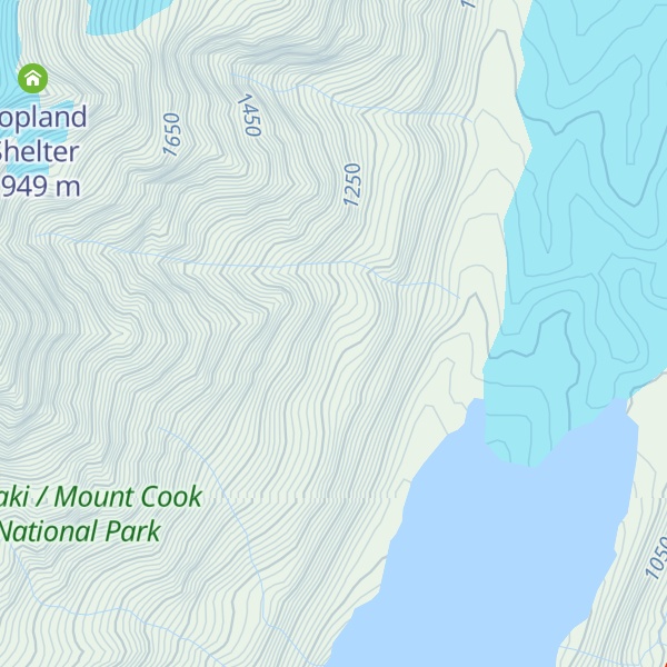 Map of Hooker Hut (removed)