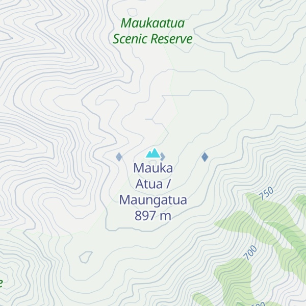 Map of Mauka Atua / Maungatua