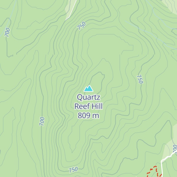 Map of Quartz Reef Hill