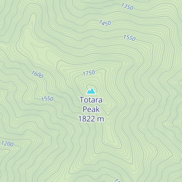 Map of Totara Peak