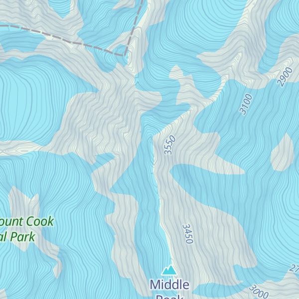 Map of Aoraki / Mount Cook