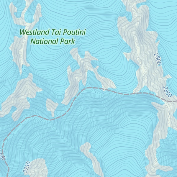 Map of Lendenfeld Peak