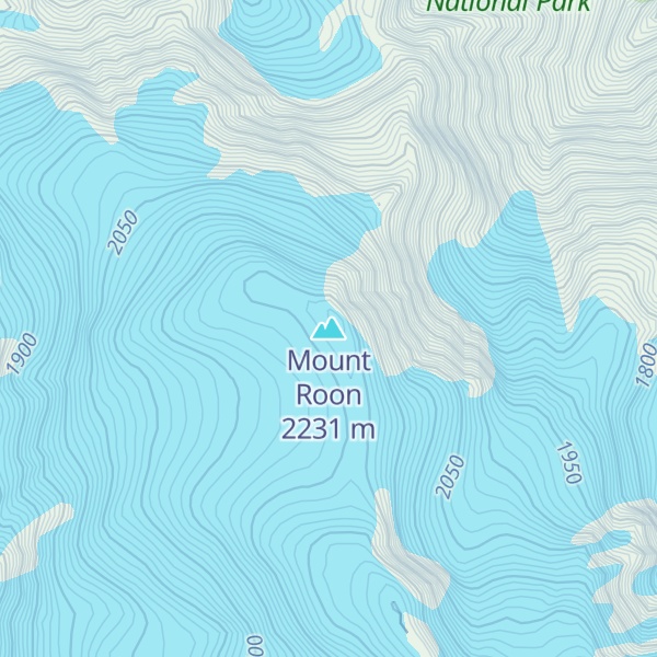 Map of Mount Roon