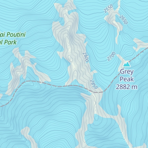 Map of Mount Haast