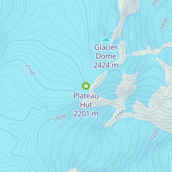 Map of Plateau Hut