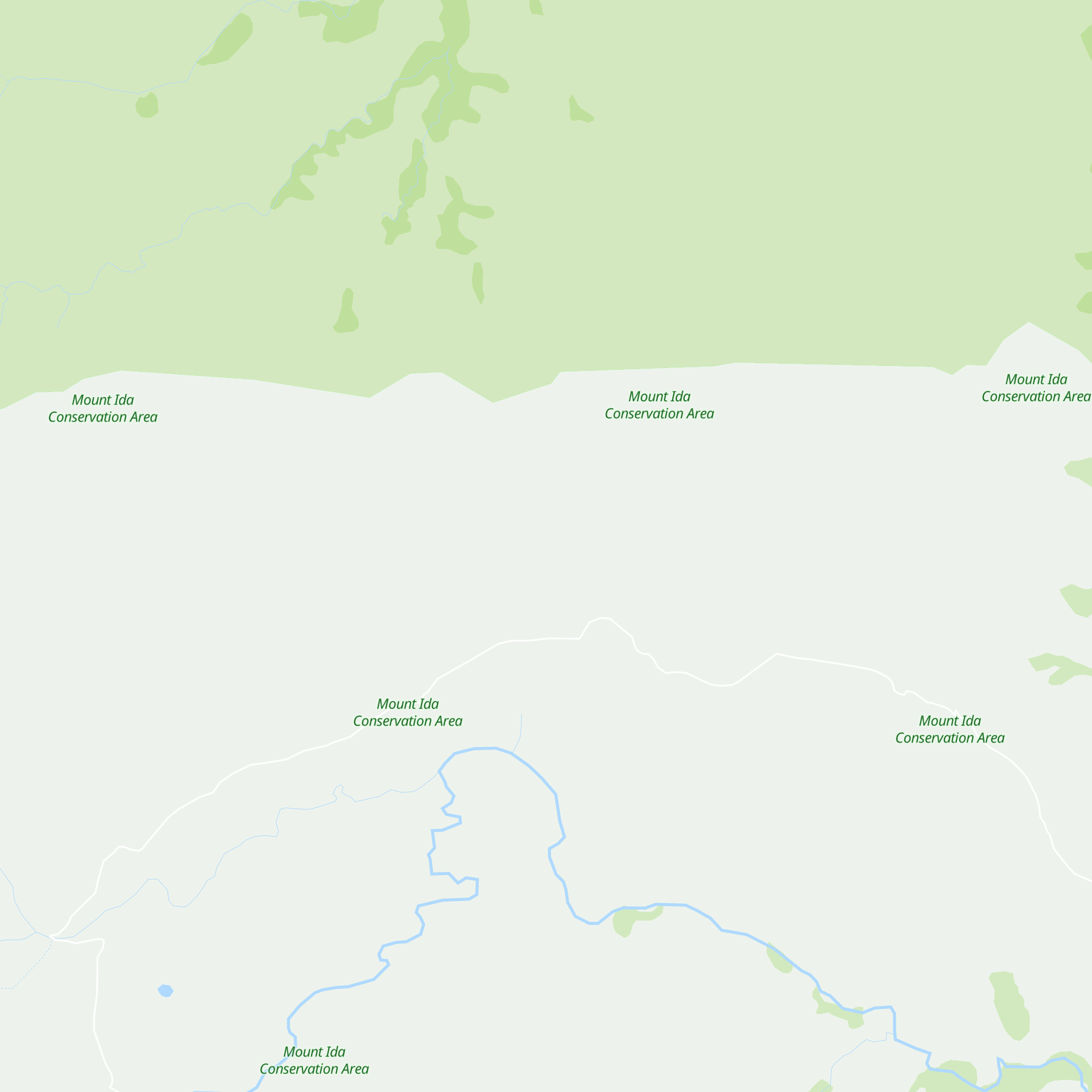 Chimney Creek Hut map
