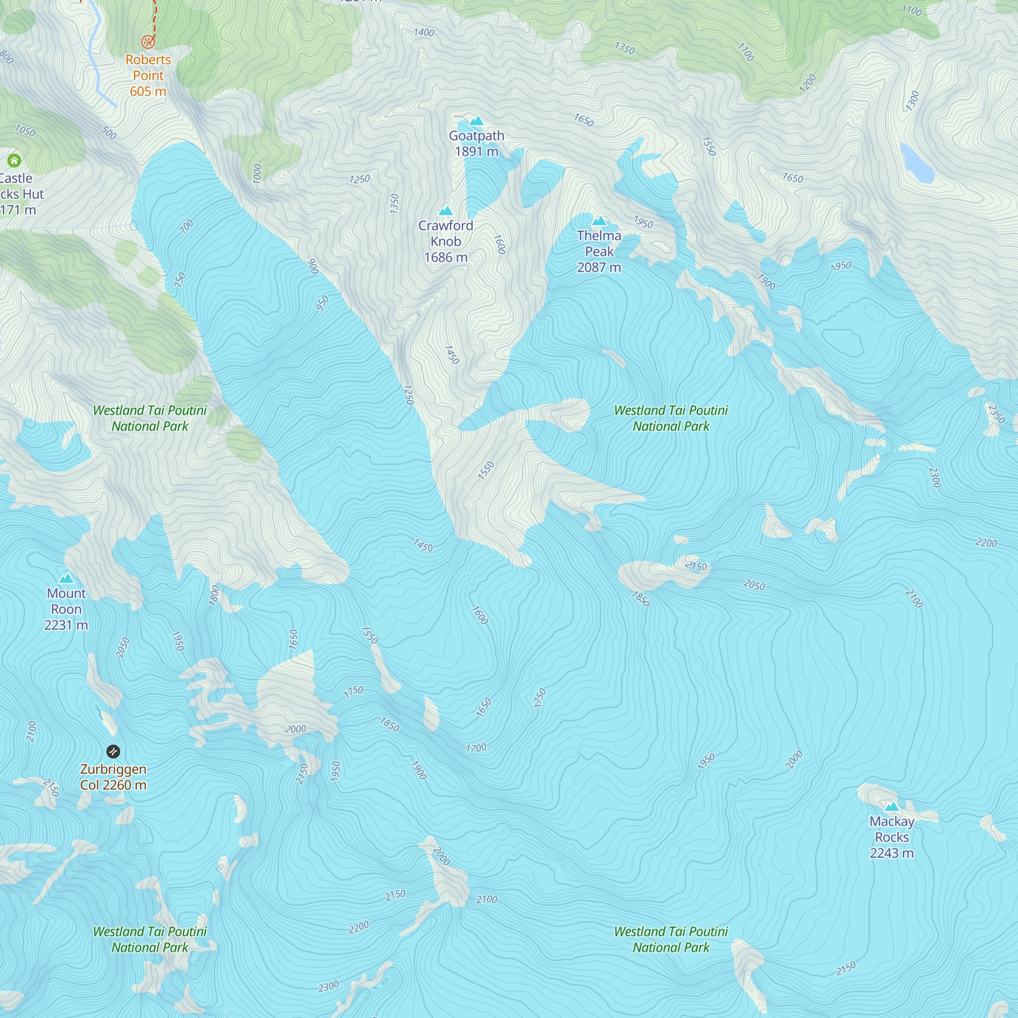 Almer Hut map